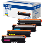 Load image into Gallery viewer, TN433 TN433BK 4-Pack Toner Cartridges Compatible for Brother TN-433C TN-433M TN-433Y MFC-L8900CDW HL-L8360CDW L8260CDW MFC-L8610CDW HL-L8360CDWT(Black Cyan Magenta Yellow)
