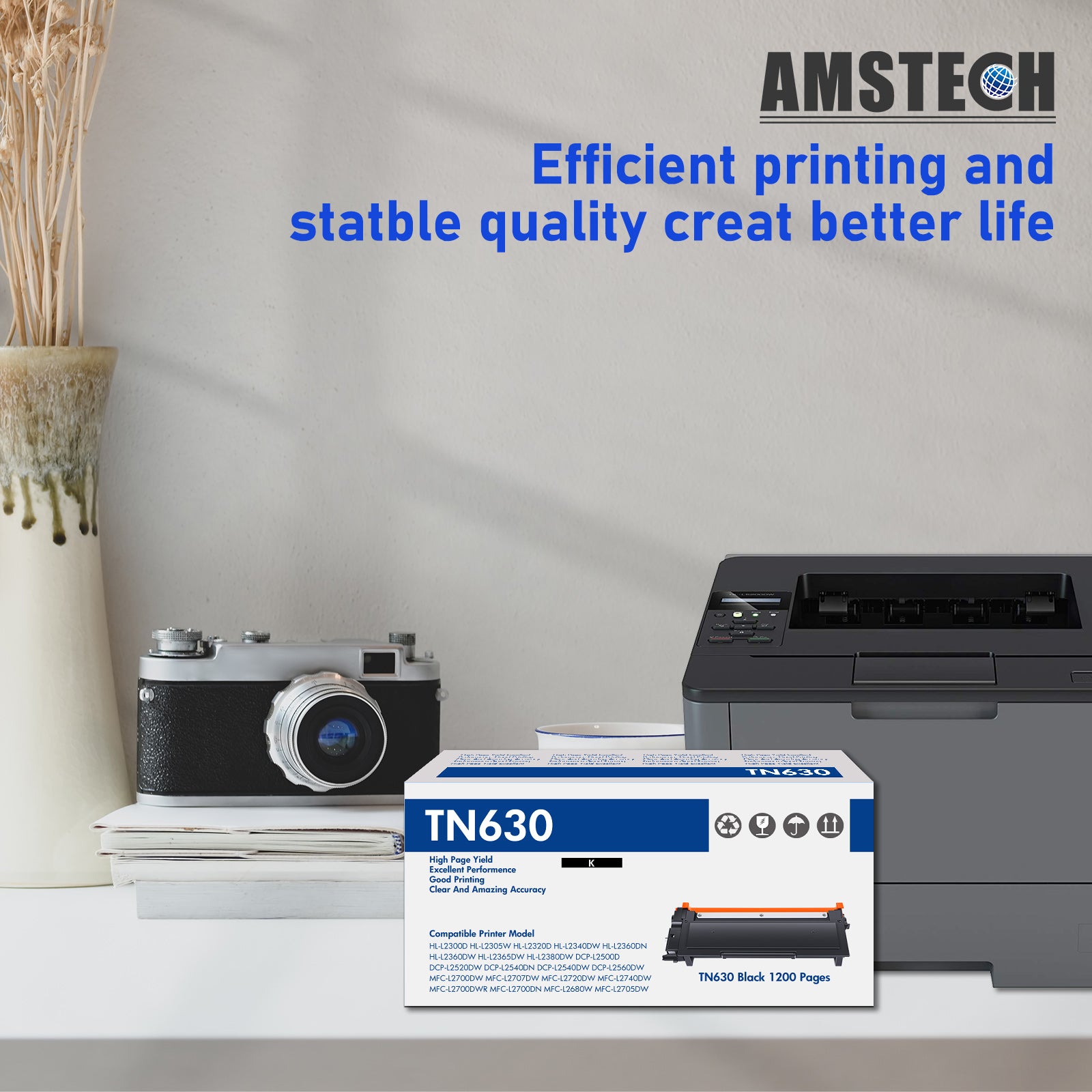TN630 TN-630 Toner Cartridge Compatible for Brother TN-630 TN630 TN660 TN-660 MFC-L2700DW MFC-L2740DW HL-L2380DW HL-L2340DW DCP-L2540DW DCP-L2500D (Black,2-Pack)