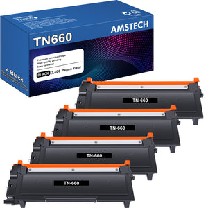 TN660 Toner Cartridge Compatible for Brother TN660 TN-660 TN 660 TN630 HL-L2380DW MFC-L2700DW HL-L2300D HL-L2320D HL-L2340DW DCP-L2540DW Printer Ink (High Yield 4 Black)