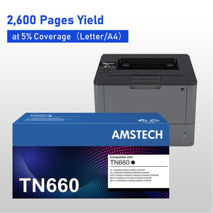 TN660 Toner Cartridge Compatible for Brother TN660 TN-660 TN 660 TN630 for HL-L2380DW MFC-L2700DW HL-L2300D HL-L2320D HL-L2340DW DCP-L2540DW MFC-L2685DW Printer Ink (TN6602PK Black)