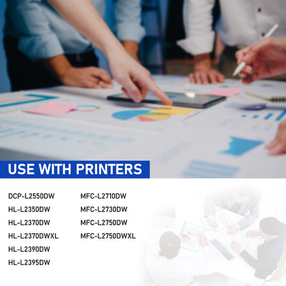 TN730 Toner Cartridge Replacement Compatible for Brother TN-730 TN730 TN-760 High Yield Compatible with DCP-L2550DW HL-L2350DW HL-L2370DW HL-L2395DW HL-L2370DWXL MFC-L2710DW (Black, 2Pack)