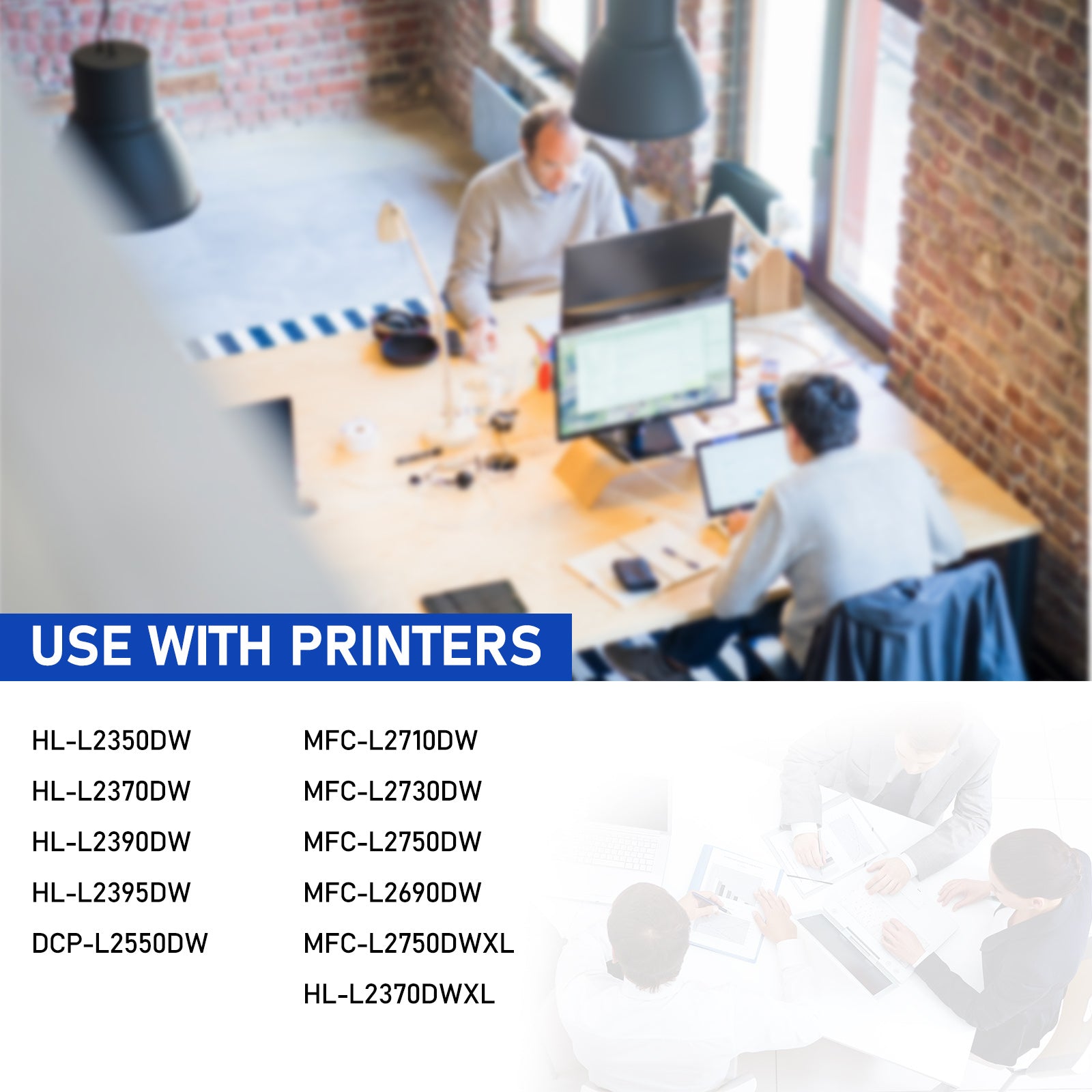 TN760 Toner Cartridge Compatible for Brother TN760 TN730 TN-730/TN-760 TN 760 DCP-L2550DW MFC-L2710DW MFC-L2750DW HL-L2350DW HL-L2395DW MFC-L2750DW Printer Ink (Black, 4-Pack)