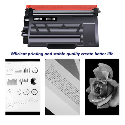 TN-850 TN850 High Yield Toner Cartridge Replacement Compatible for Brother TN-850 TN 850 for Brother HL-L6200DW HL-L6200DWT MFC-L5850DW L5900DW L5200DW L5700DW Printer Black 2 Pack