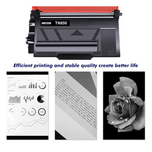 TN-850 TN850 High Yield Toner Cartridge Replacement Compatible for Brother TN-850 TN 850 for Brother HL-L6200DW HL-L6200DWT MFC-L5850DW L5900DW L5200DW L5700DW Printer Black 2 Pack