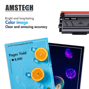 TN-850 TN850 High Yield Toner Cartridge Replacement Compatible for Brother TN-850 TN 850 for Brother HL-L6200DW HL-L6200DWT MFC-L5850DW L5900DW L5200DW L5700DW Printer Black 2 Pack