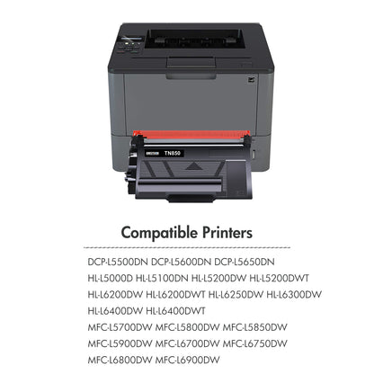 TN-850 TN850 High Yield Toner Cartridge Replacement Compatible for Brother TN-850 TN 850 for Brother HL-L6200DW HL-L6200DWT MFC-L5850DW L5900DW L5200DW L5700DW Printer Black 2 Pack