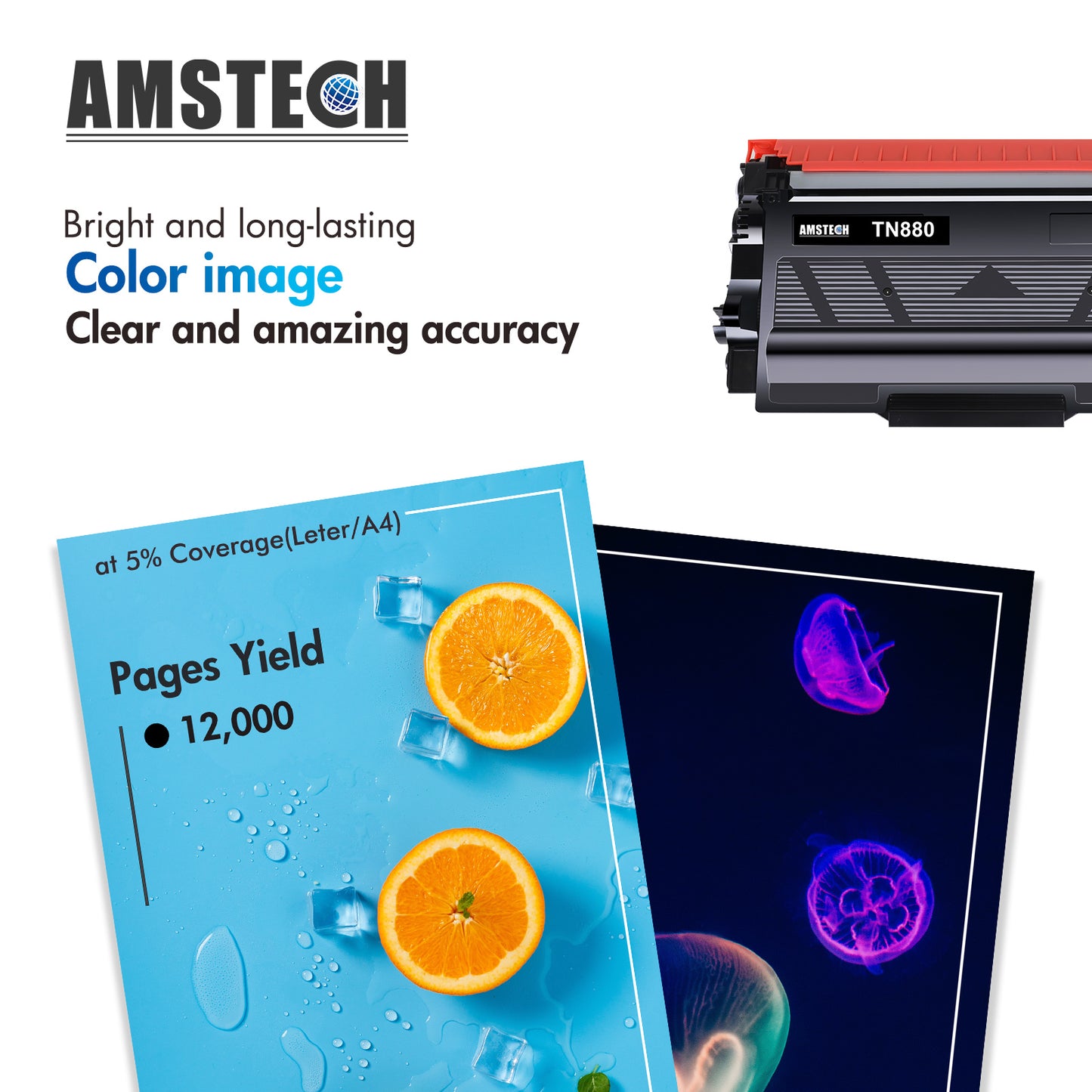 TN-880 TN880 Toner Cartridge Replacement Compatible for Brother TN880 TN 880 for MFC-L6900DW HL-L6200DW HL-L6200DWT MFC-L5900DW MFC-L6800DW HL-L6250DW 2 Pack Black
