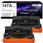 Carica l&#39;immagine nel visualizzatore di Gallery, 147A Black Toner Cartridge 2-Pack (with Chip) Compatible Replacement for HP 147A 147X W1470A W1470X for HP Laserjet Enterprise M610n M611dn M611x M612dn M612x MFP M634h M635fht M635h Printer Ink
