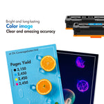 Load image into Gallery viewer, 206X 206A Toner Bank with Chip Toner Cartridge Compatible for HP W2110A W2110X LaserJet Pro M283fdw M255dw MFP M283cdw M282nw M283 M255 Printer Ink (Black Cyan Magenta Yellow, 4-Pack)
