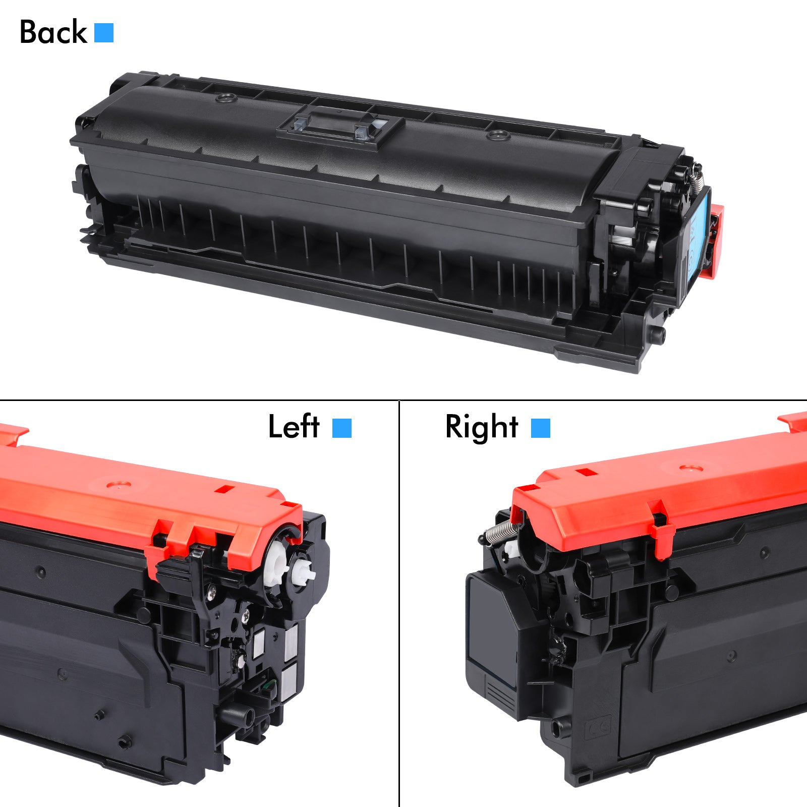 212A 212X Toner Cartridge 4-Pack Compatible for HP 212A W2120A 212X W2120X Color Laserjet Enterprise M554dn M555dn MFP M578f M578dn M554 M555 M578 Printer | W2120A W2121A W2122A W2123A