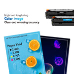 Load image into Gallery viewer, 414A Toner Cartridge 4-Pack with Chip Compatible for HP 414A 414X Color LaserJet Pro MFP M479 M479fdw M479fdn M454 M454dn M454dw Enterprise MFP M480f (Black, Cyan, Magenta, Yellow)
