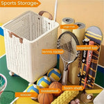 Load image into Gallery viewer, Foldable Multi-Functional Plastic Laundry Basket, Portable Clothing Storage Bin with Wheels, Large Size, Suitable for Balcony, Bathroom, and Bedroom
