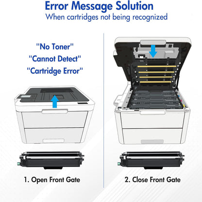 TN-227 High Yield Toner Cartridge 5-Pack Compatible for Brother TN227 TN223 TN-227BK/C/M/Y HL-L3270CDW HL-L3210CW HL-L3230CDW HL-L3290CDW MFC-L3710CW MFC-L3750CDW MFC-L3770CDW Printer