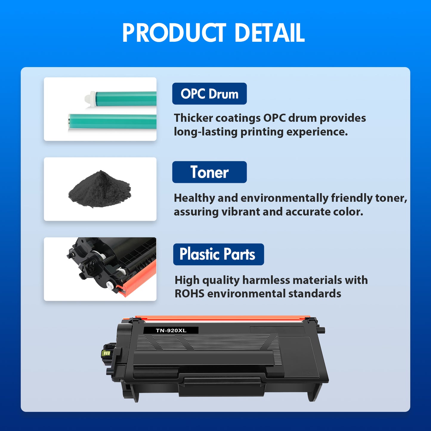TN920XL TN920 Toner Cartridge Black HL-L6210DW with Chip Compatible for Brother TN-920XL TN-920 for HL-L6210DW HL-L6210DWT HL-L5210DN HL-L5210DW HL-L5210DWT Printer High Yield 1 Pack