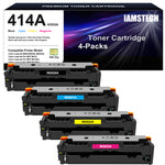 Load image into Gallery viewer, 414A Toner Cartridge 4-Pack with Chip Compatible for HP 414A 414X Color LaserJet Pro MFP M479 M479fdw M479fdn M454 M454dn M454dw Enterprise MFP M480f (Black, Cyan, Magenta, Yellow)
