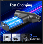 Load image into Gallery viewer, Compressed Air Duster, 300000RPM Car Vacuum Cleaner, Cordless Air Duster Cleaner Dust Blower for Computer, Keyboard, House, Outdoor and Car
