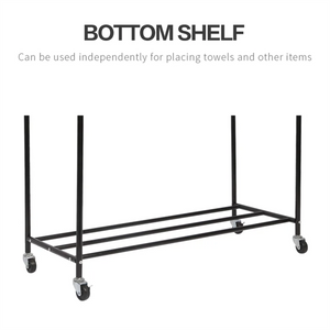 Amstech Laundry Hamper Sorter 4 Section, Laundry Sorter Cart with 4 Removable Bags and Rolling Wheels, Black