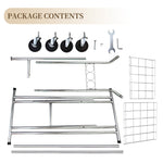 Carica l&#39;immagine nel visualizzatore di Gallery, Clothes Rack Heavy Duty 620LBS Weight Capacity, Rolling Clothing Rack with Shelves, Double Rod Hanging Rack, Portable &amp; Adjustable Garment Rack with Wheels
