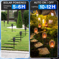 Outdoor Solar Lights, Solar Torches with Flickering Flame, 4PCS
