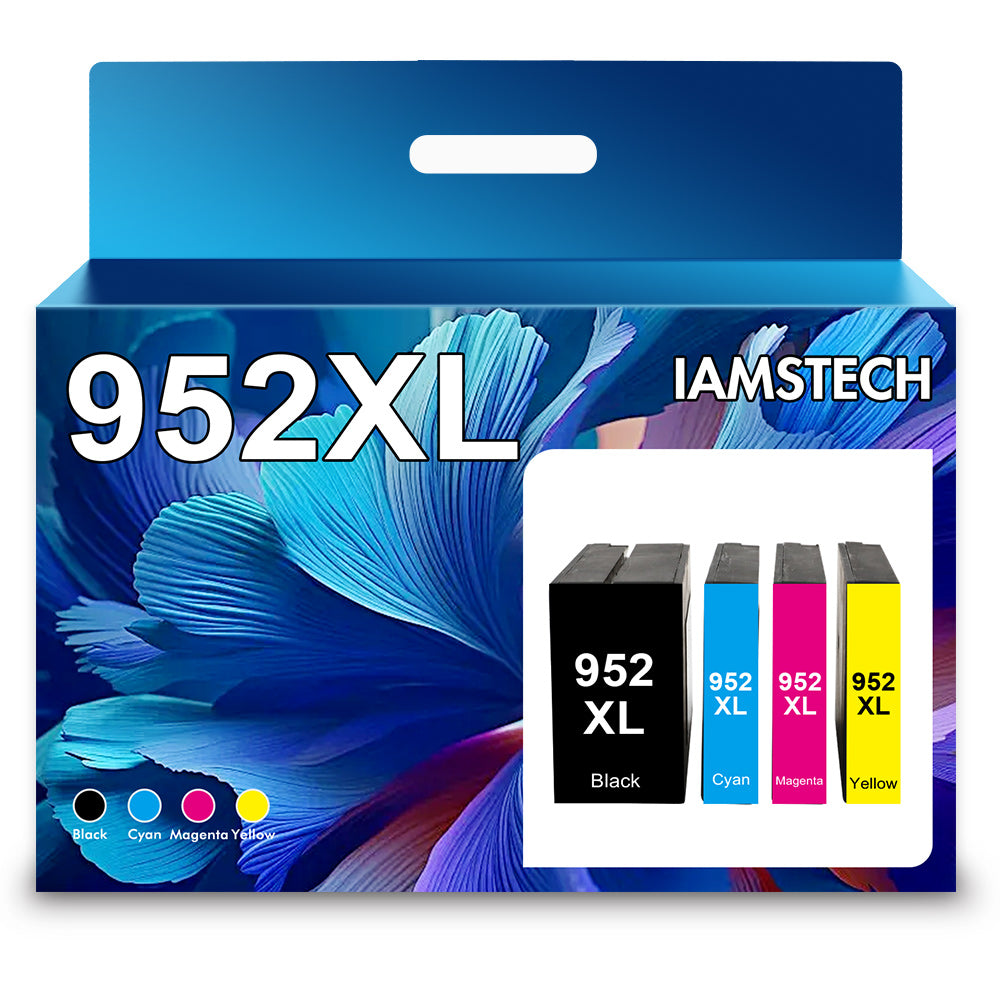 952XL 952 Ink High Yield Replacement for HP 952XL 952 XL Ink for Officejet Pro 7740 8210 8700 8702 8710 8216 7720 8200 8218 7730 Printer (Black Cyan Magenta Yellow, 4 Pack)