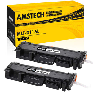 Amstech 2Pack 116L MLT-D116L MLT D116L Compatible Samsung MLT-D116L Toner Cartridge for Samsung Xpress SL-M2825DW SL-M2885FW SL-M2625D SL-M2835DW SL-M2875FD SL-M2625D M2885FW M2625D M2835DW Printer