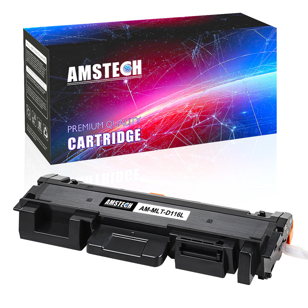 Amstech Compatible Samsung MLT-D116L MLT-D116 Toner Cartridge Replacement for Samsung Xpress M2885FW M2835DW M2825DW M2875FW Toner Samsung SL-M2835DW SL-M2885FW SL-M2825DW SL-M2875FW - (1Pack,Black)