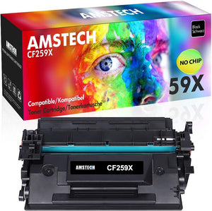 No Chip Kompatibel 59X CF259X 59A CF259A Tonerkartusche als Ersatz für Laserjet Pro MFP M428fdw M428dw M428fdn M404dn M404n M404dw M428 M404 (Schwarz, 1er-Pack)