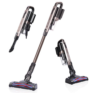 Cordless Vacuum Cleaner, 21 KPa Super Suction, Lightweight Handheld Stick Vacuum Cleaner Brushless Motor for Hard Floor, Pet Hair (Only 1 Battery)